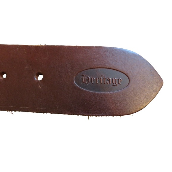 Heritage Brown Leather Cartridge Ammo Belt Western Hunting Size Large 122-1-LG-H - Picture 6 of 9